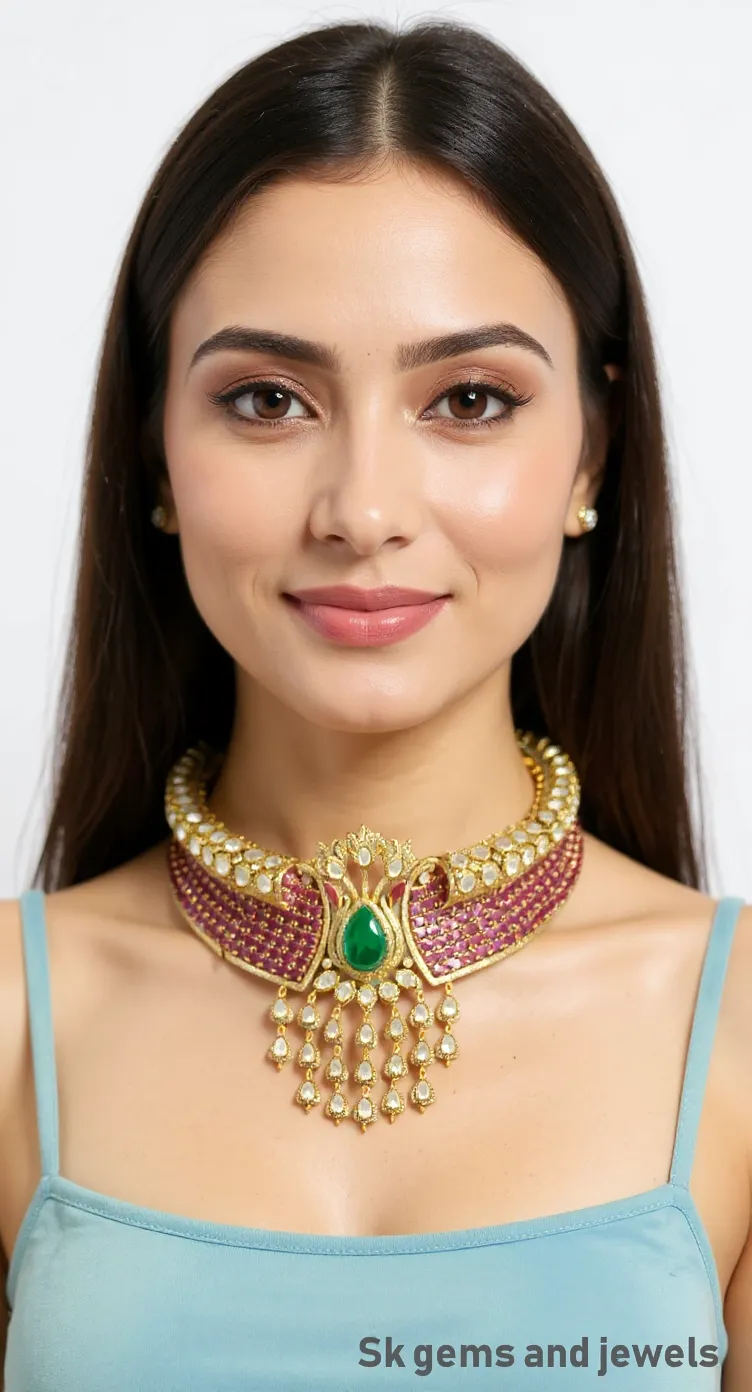 Mojonite Polki Choker Set