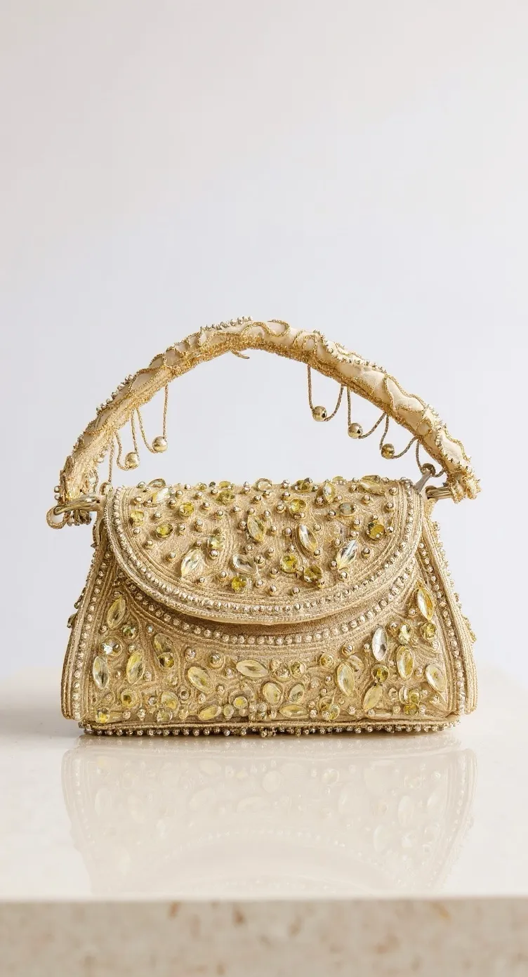 Embroidered Evening Clutch