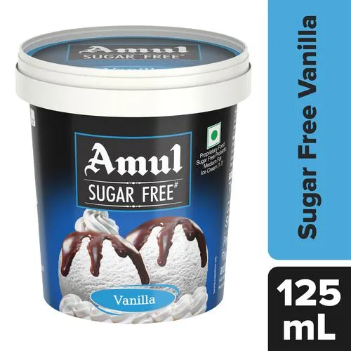 Amul Ice Cream Sugar Free - Vanilla 125 ml