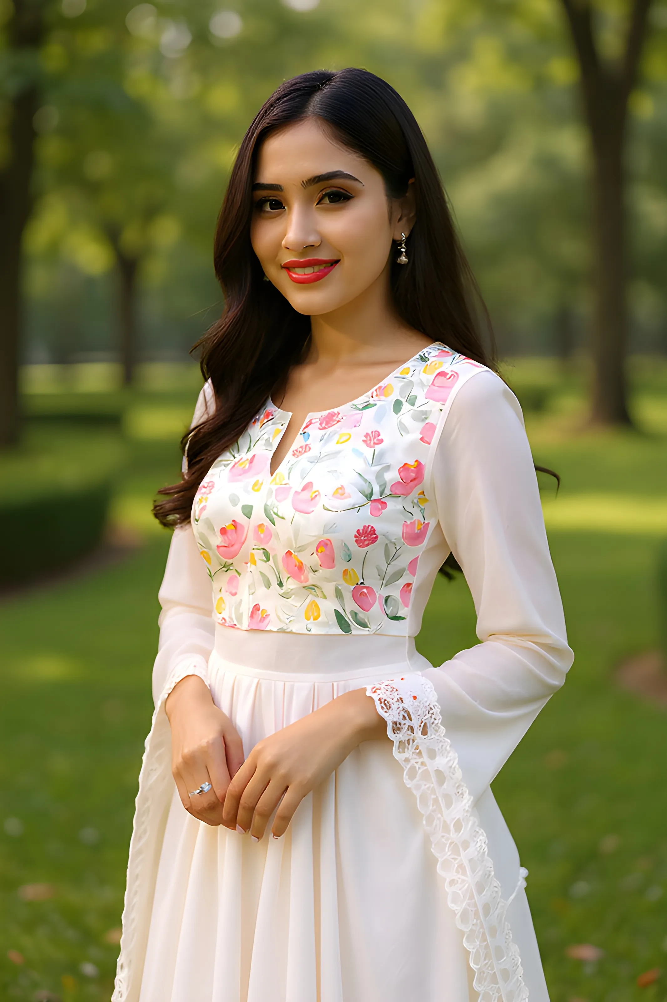 Embroidered Cotton Saree