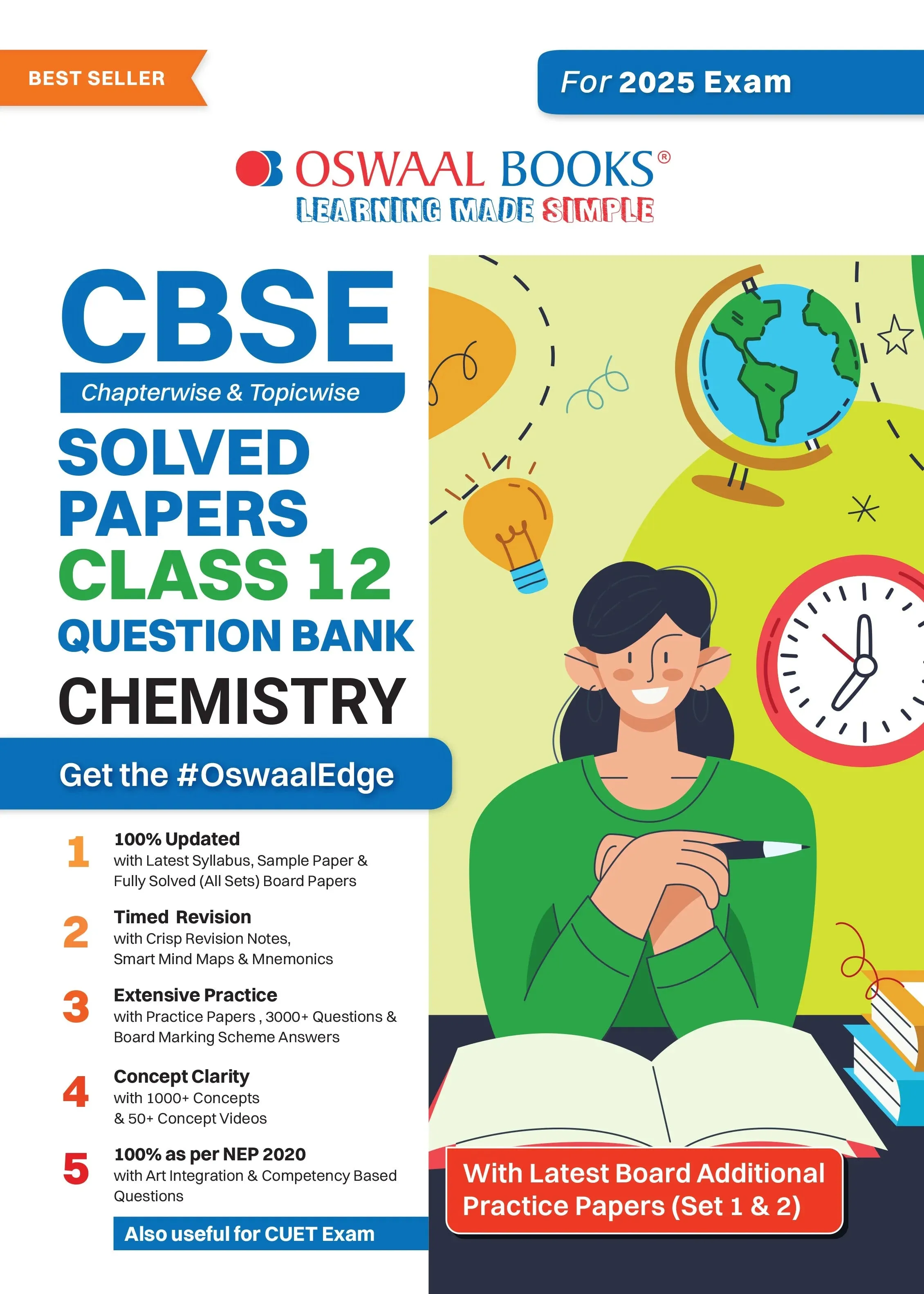 Oswaal CBSE Question Bank Class 12 Chemistry, Chapterwise and Topicwise Solved Papers For Board Exams 2025