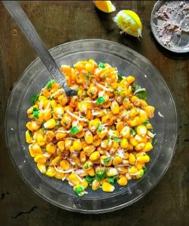 Cheese Masala Corn Chaat