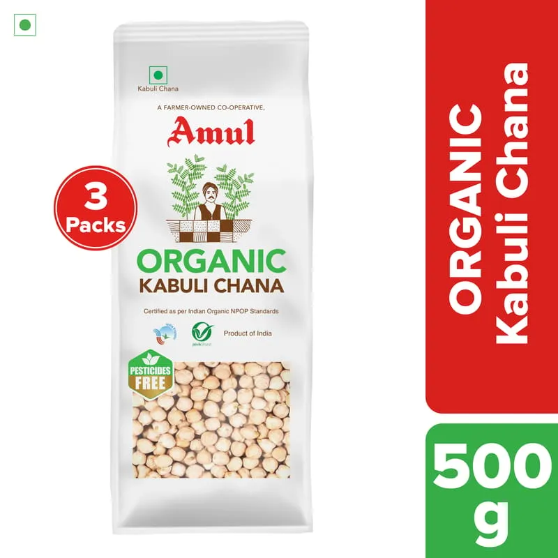 Amul Organic Kabuli Chana 500 g