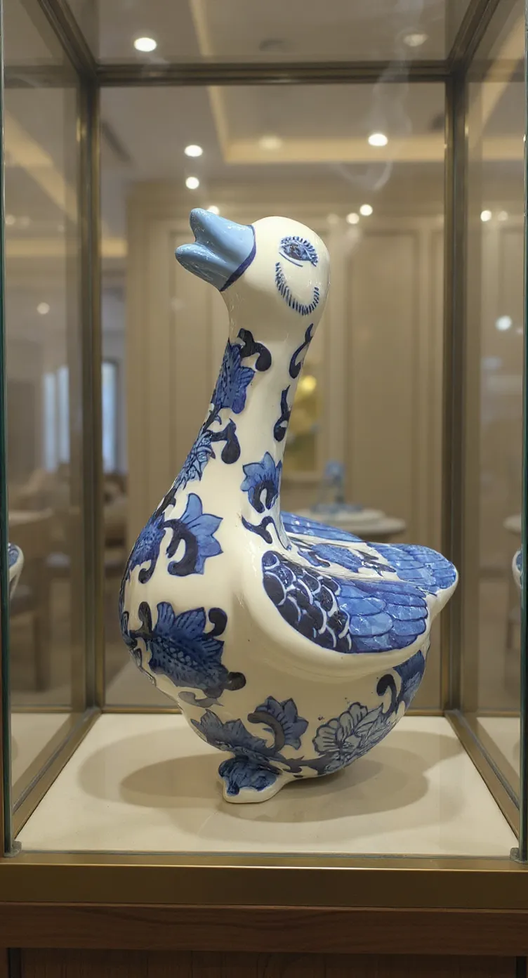 Porcelain Duck Figurine
