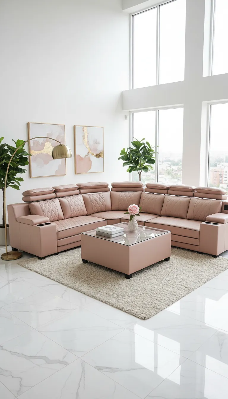 Blush Sectional Sofa