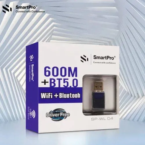SmartPro 600M + BT5.0 WiFi + Bluetooth Adapter