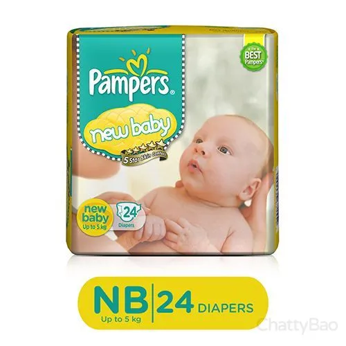 Pampers Active Baby Taped Diapers New Born 24 Pieces