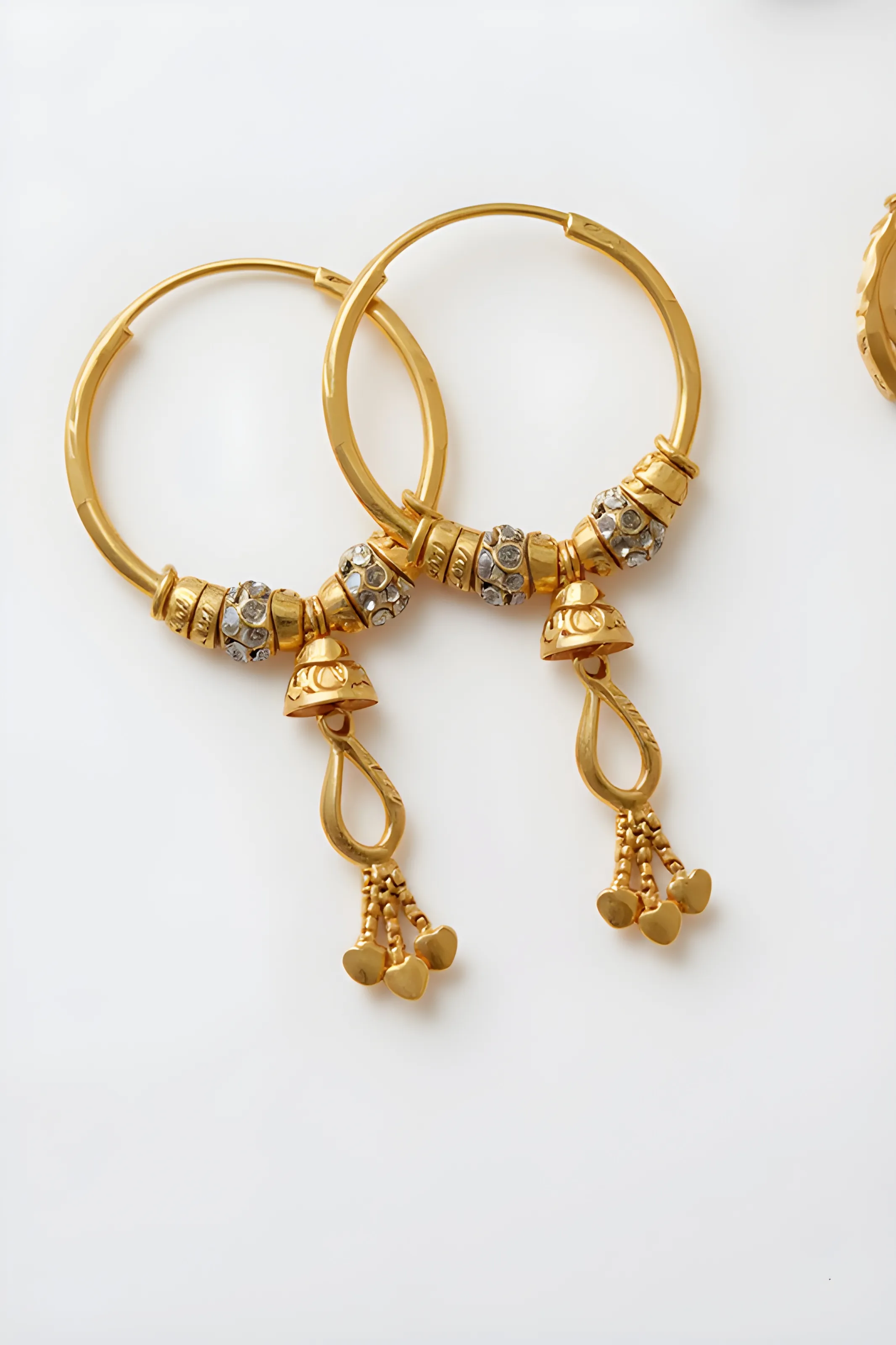Gold Earrings Set