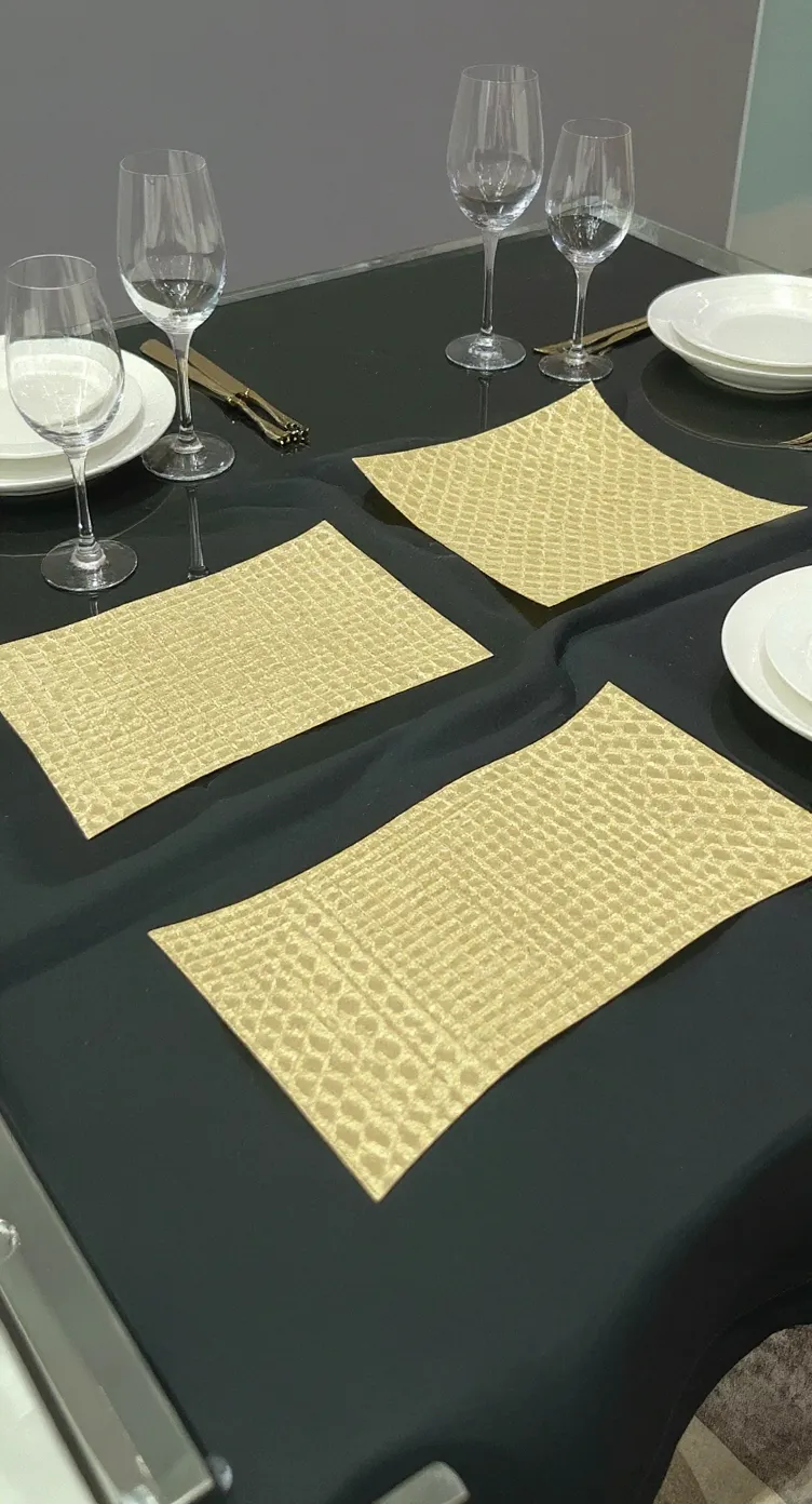 Golden Woven Placemats