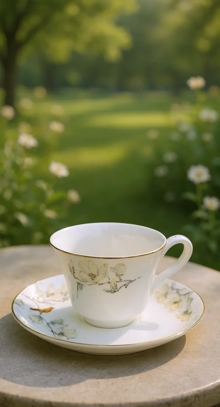 Fine China Teacup and Saucer