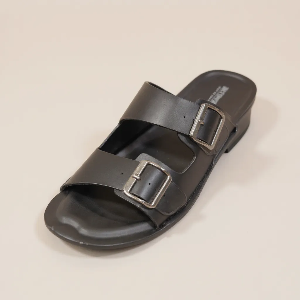 Black Slide Sandal