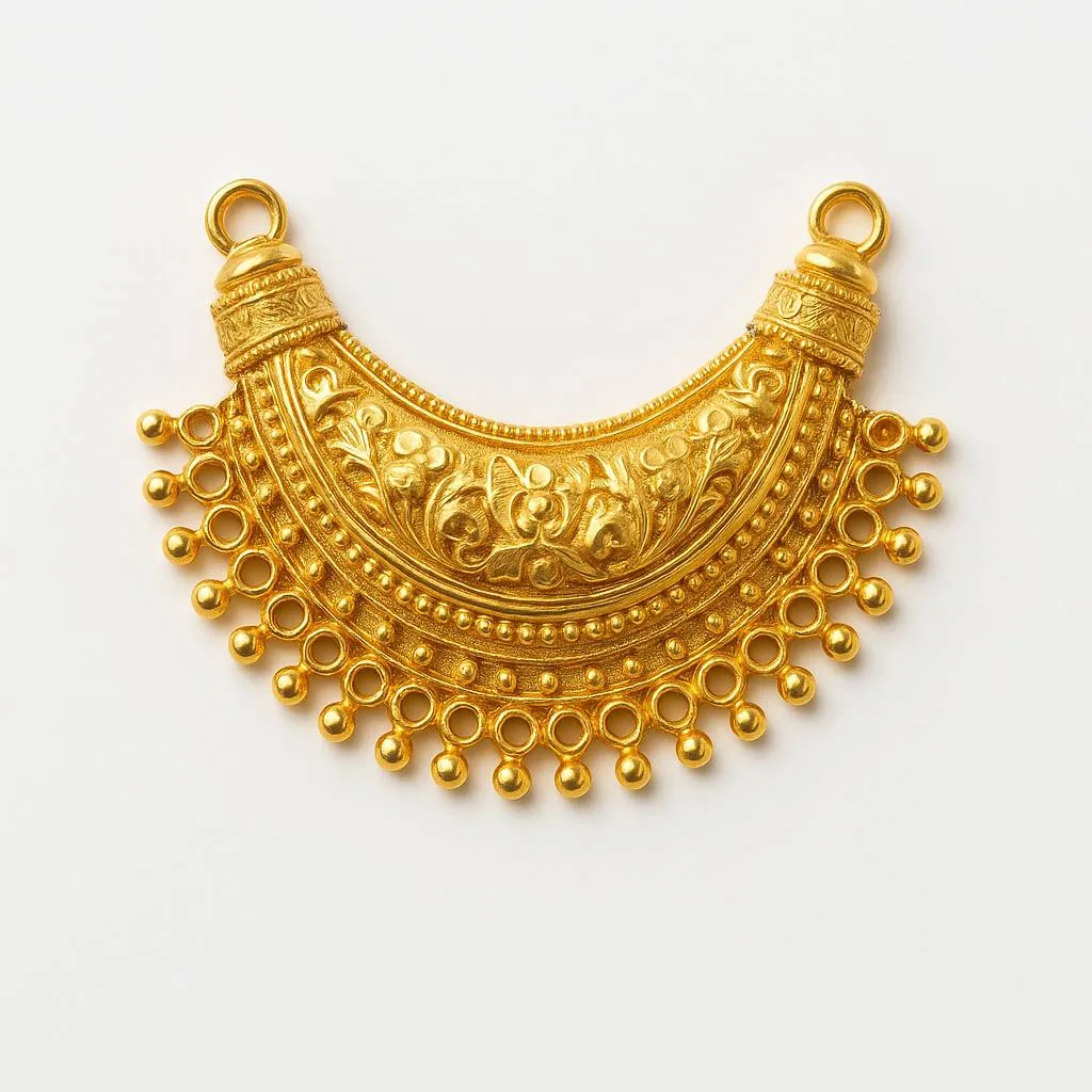 Traditional Gold Chandelier Necklace