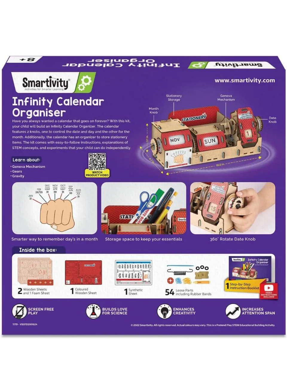 Smartivity Infinity Calendar Organiser view 8