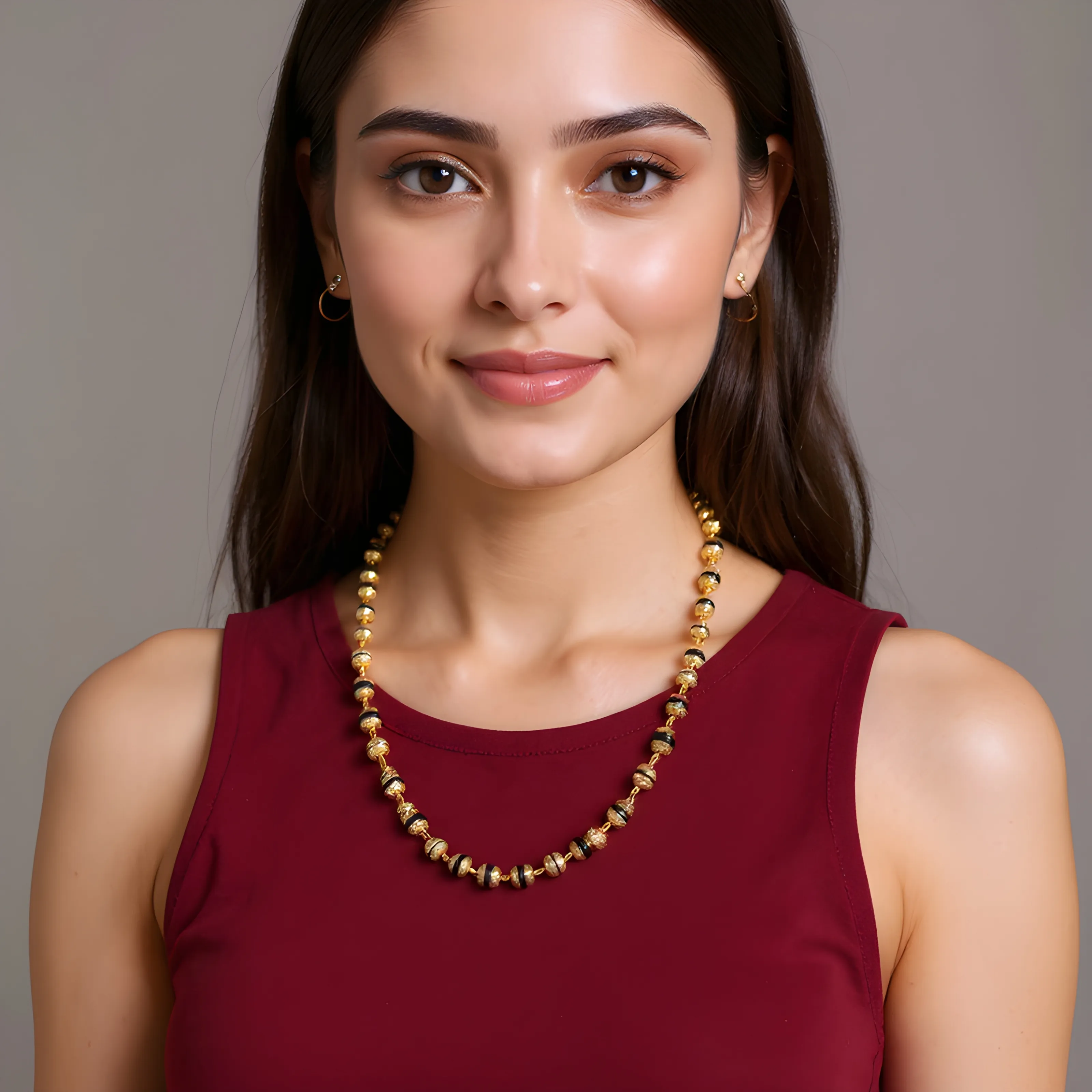 Gold Bead Necklace