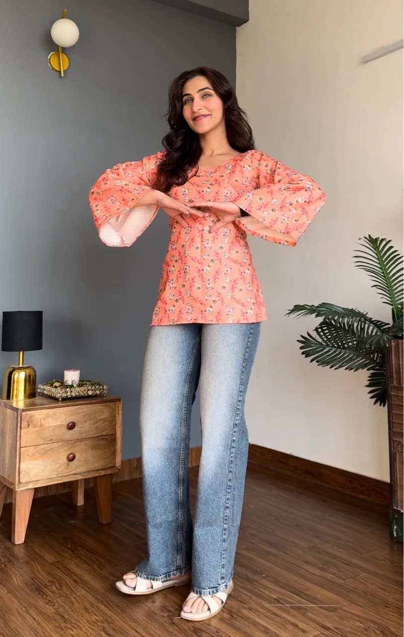 Bell Sleeves Woolen Kurti