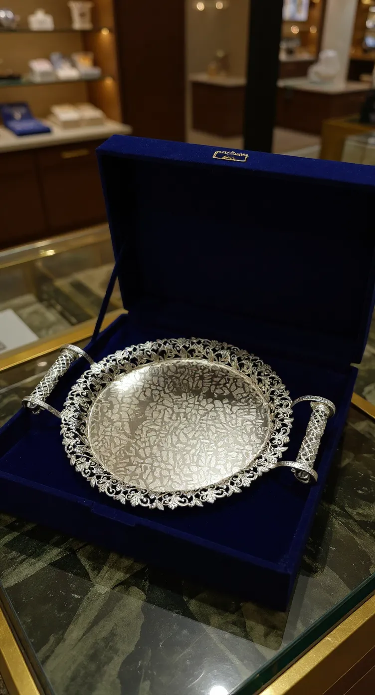 Decorative Silver Tray