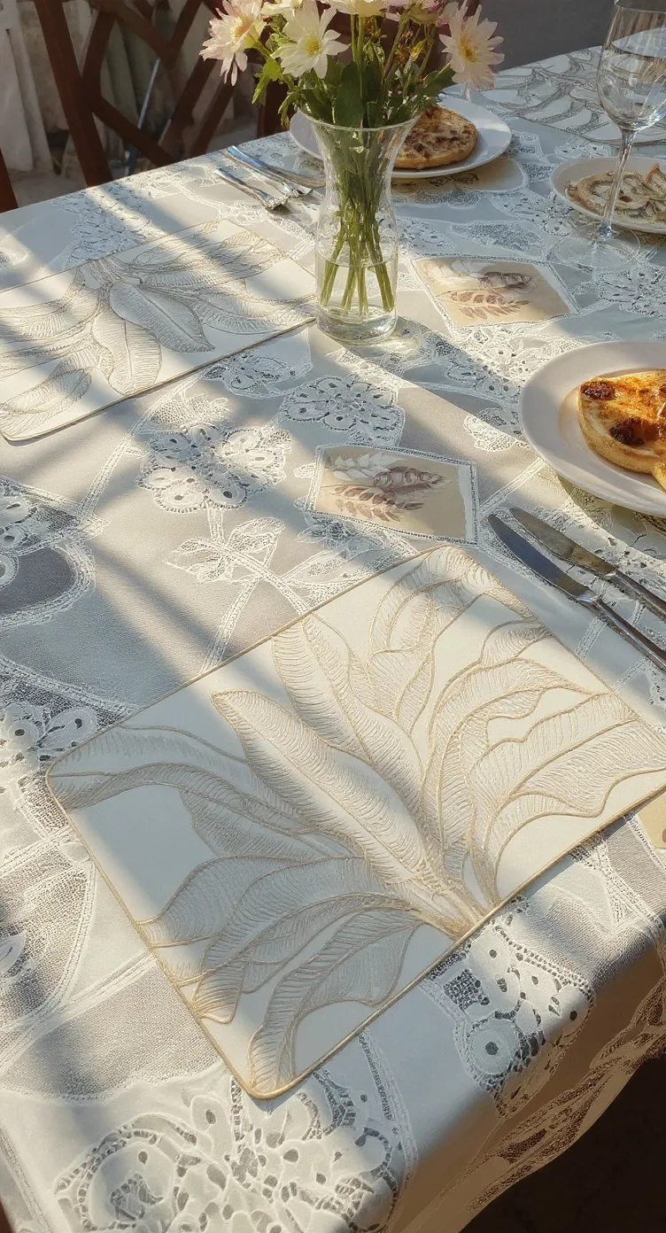 Embroidered Table Linen Set