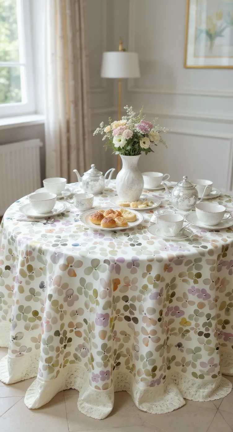 Decorative Floral Tablecloth