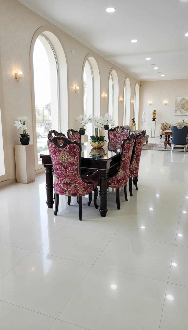 Glass Top Dining Table Set