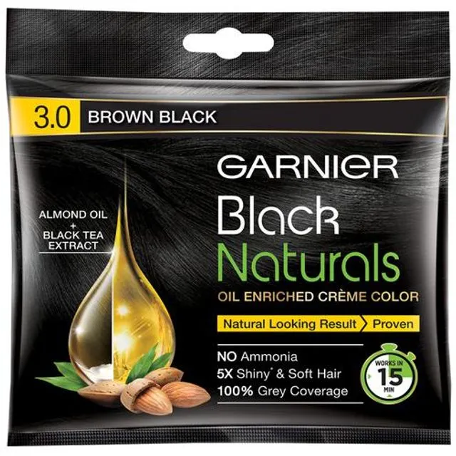 Garnier Hair Colour Black Naturals 3 Brown Black 20 g