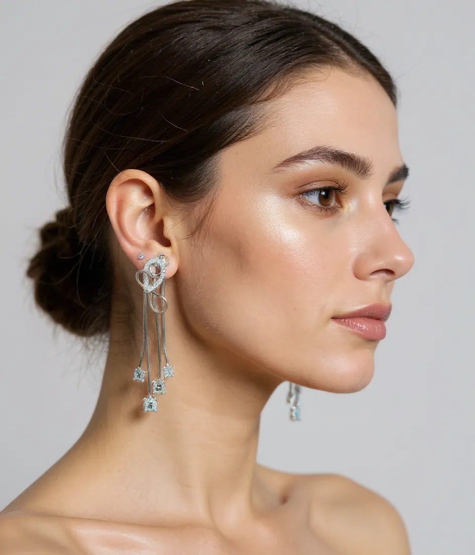 Diamond Drop Earrings