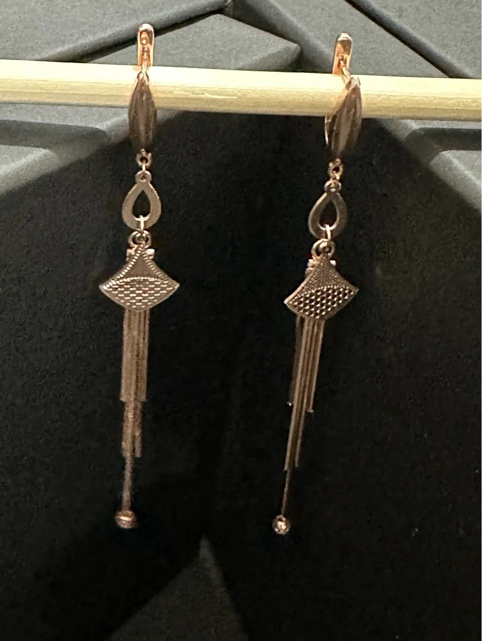 Rose Gold Tassel Earrings