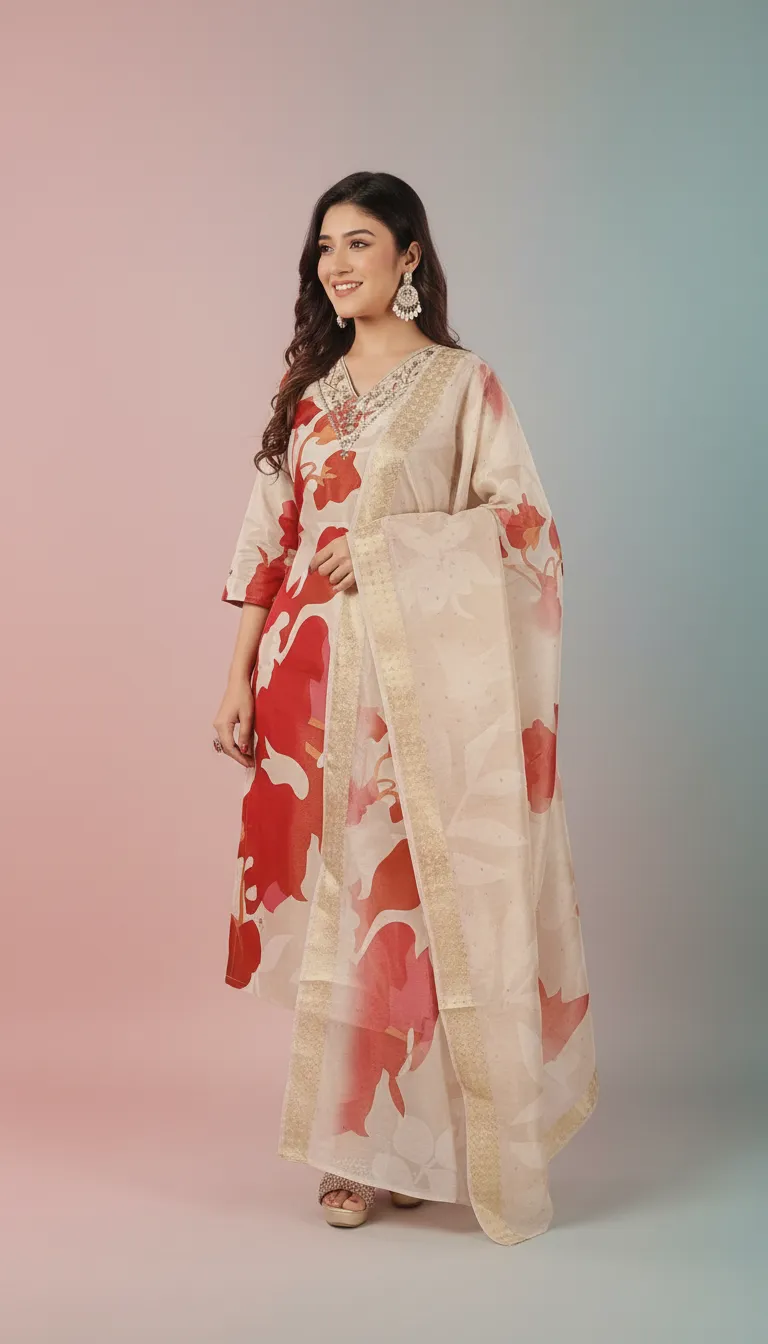 Ethnic Floral Salwar Suit