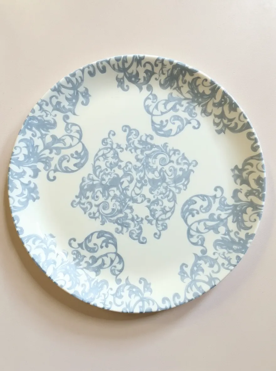 Decorative Stoneware Dinner Plate
