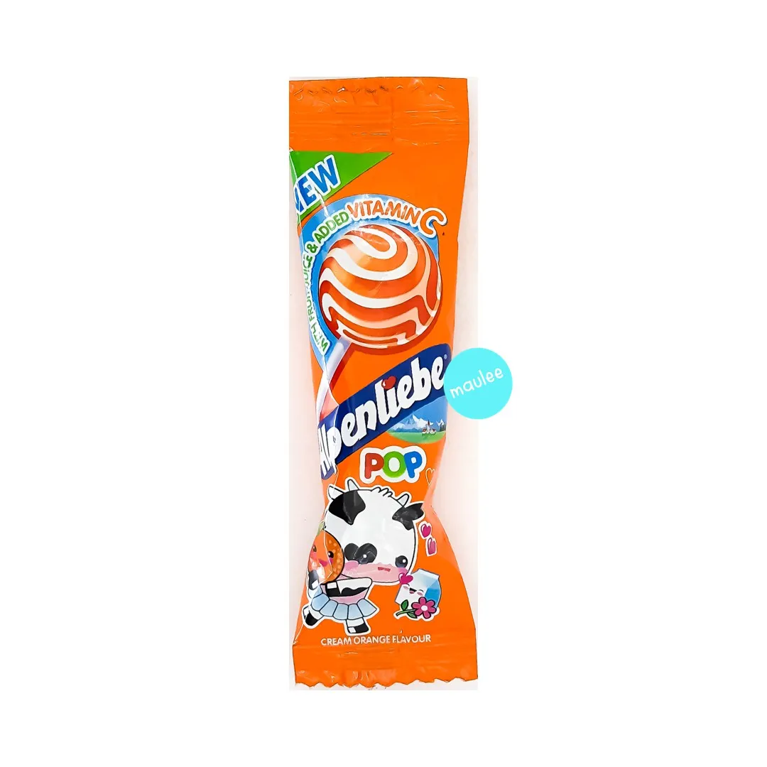 Alpenliebe Pop Assorted Lollipop - Orange Flavour 8 g