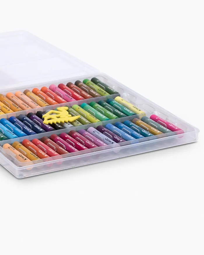 Camel Student Oil Pastels Assorted plastic pack of 50 shades