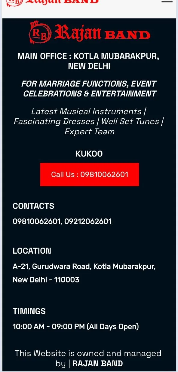 Rajan Band Services