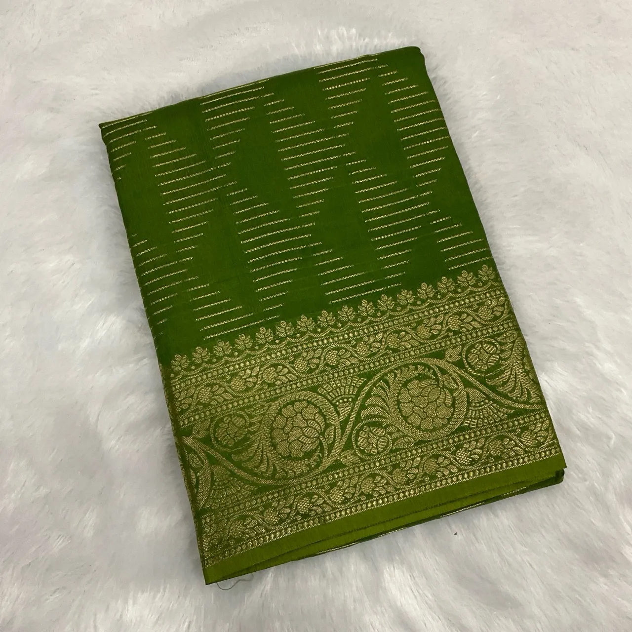 Green Banarasi Saree