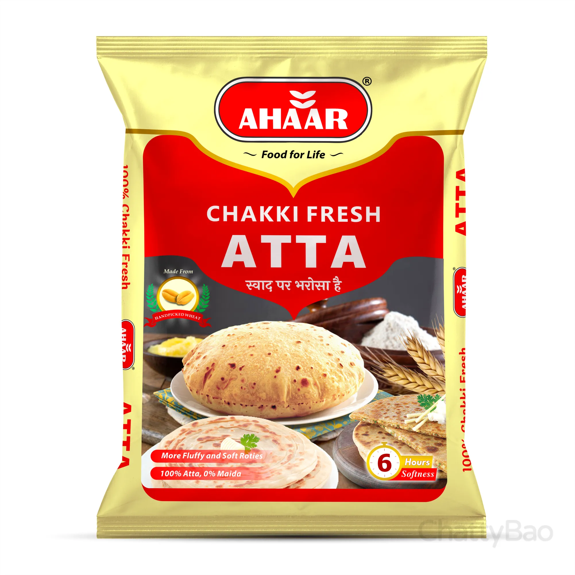 Ahaar Chakki Fresh Atta 5 Kg