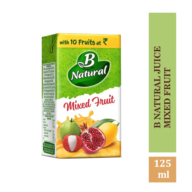 B Natural Juice Mixed Fruit 125 ml