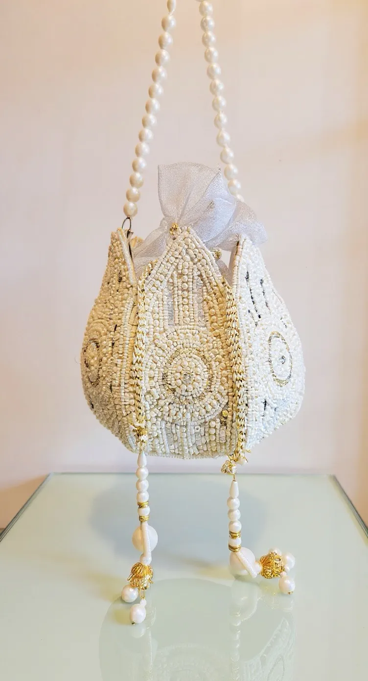 Embroidered Bridal Clutch