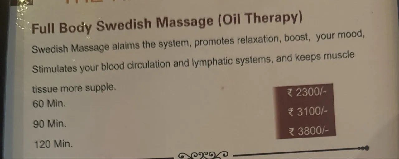 Full Body Swedish Massage