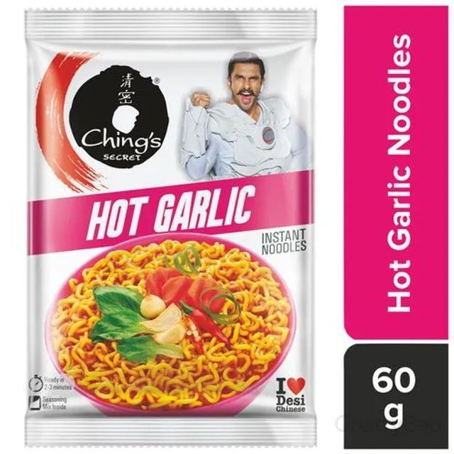 Chings Secret Hot Garlic Instant Noodles 60 g