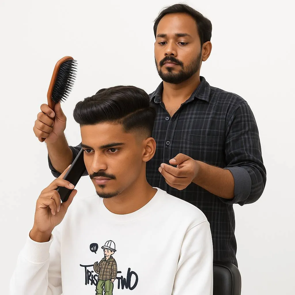 Salon Hair Styling Session