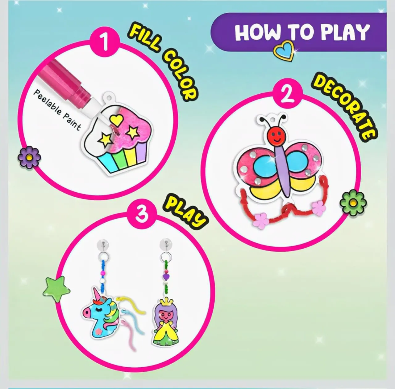 Smartivity Window Art Keycharms view 6