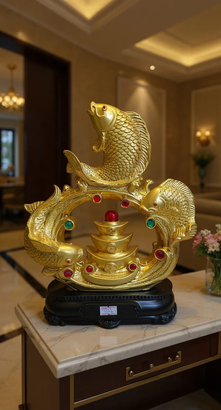 Golden Fish Statue