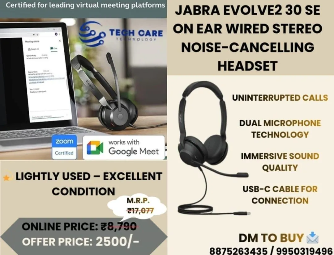 Jabra Evolve2 30 SE Headset