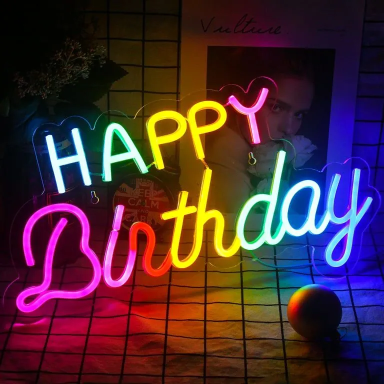 Birthday Neon Light