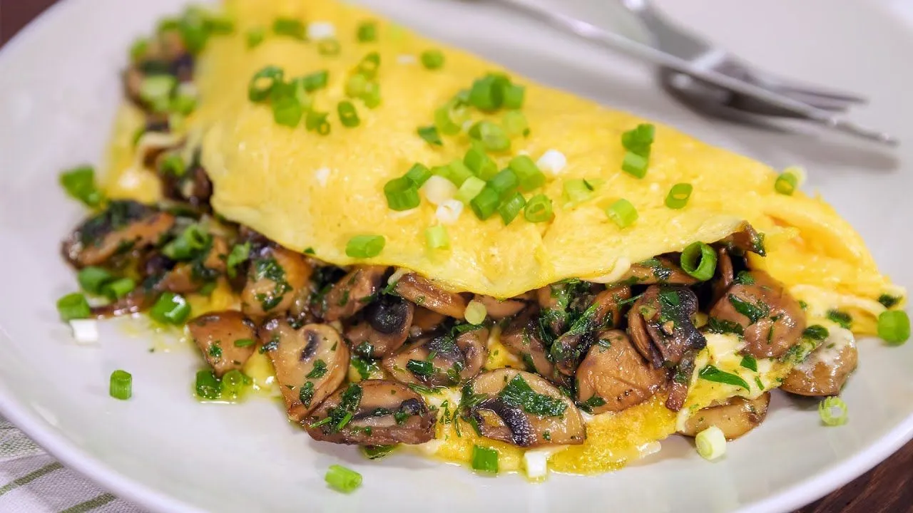 Mushroom Omlette 3 Egg