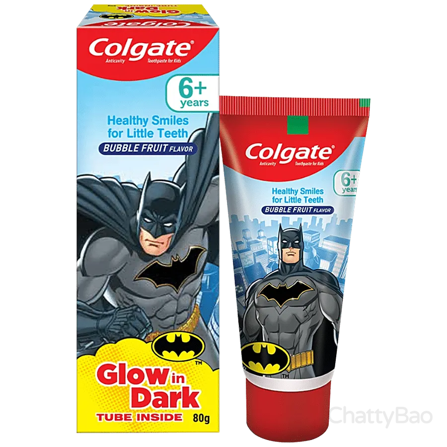 Colgate Kids Toothpaste - Batman Bubble Fruit 6+ Years 80 g