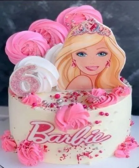 Barbie Themed Celebration Cake