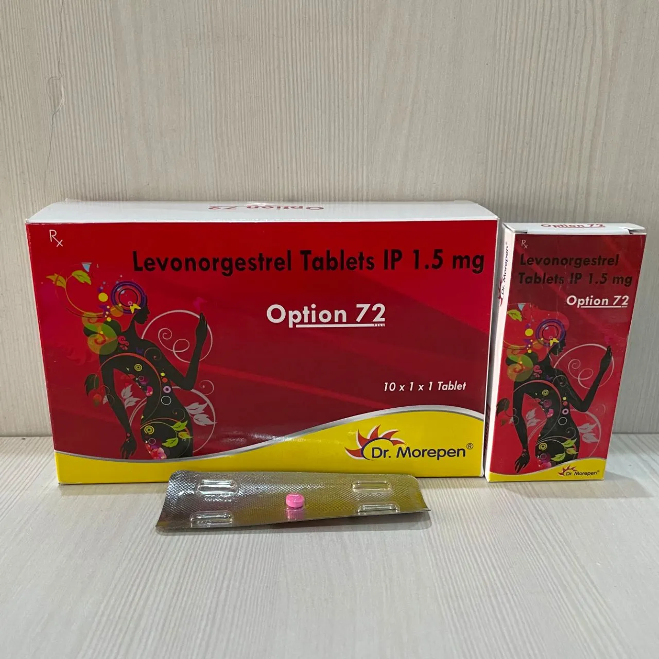 Option 72 Levonorgestrel Tablets IP 1.5 mg