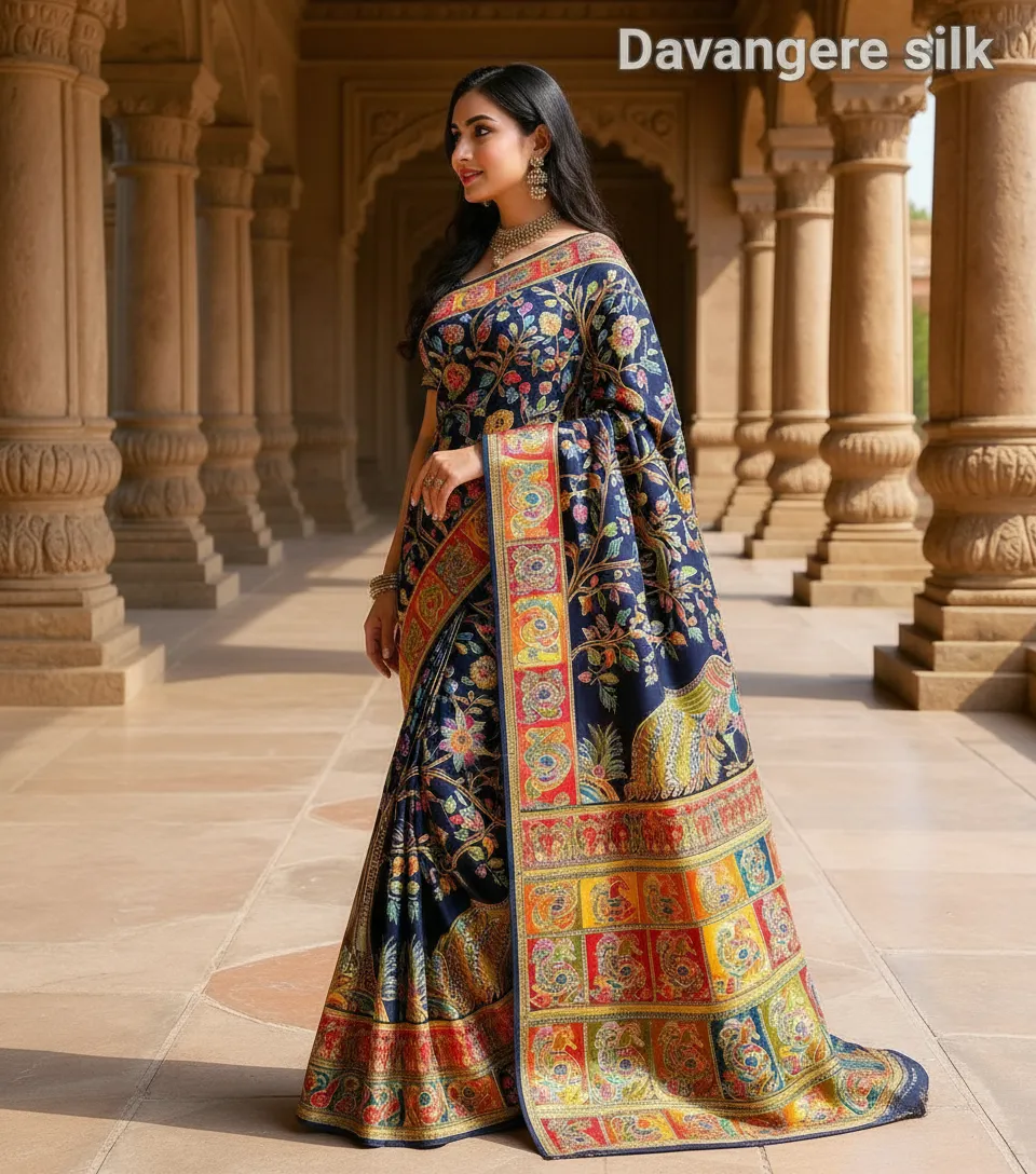 Soft Banarasi Saree view 3