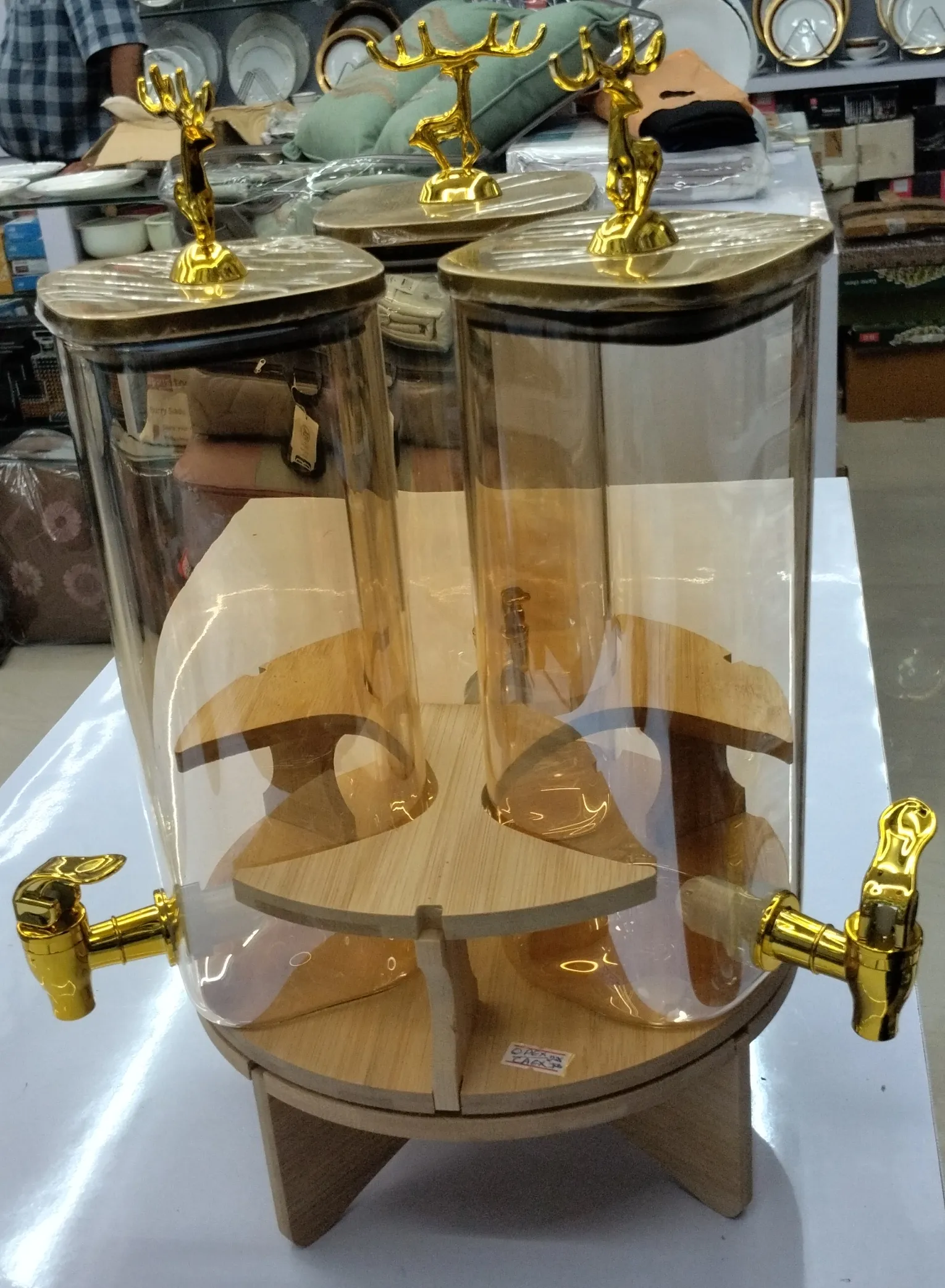 Juice ispenser with Golden Taps view 2
