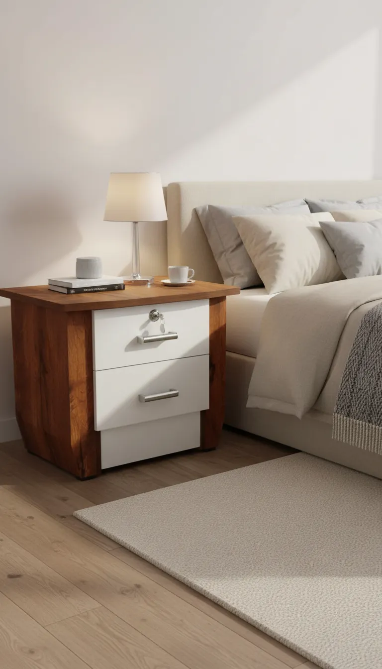 Wooden Bedside Table