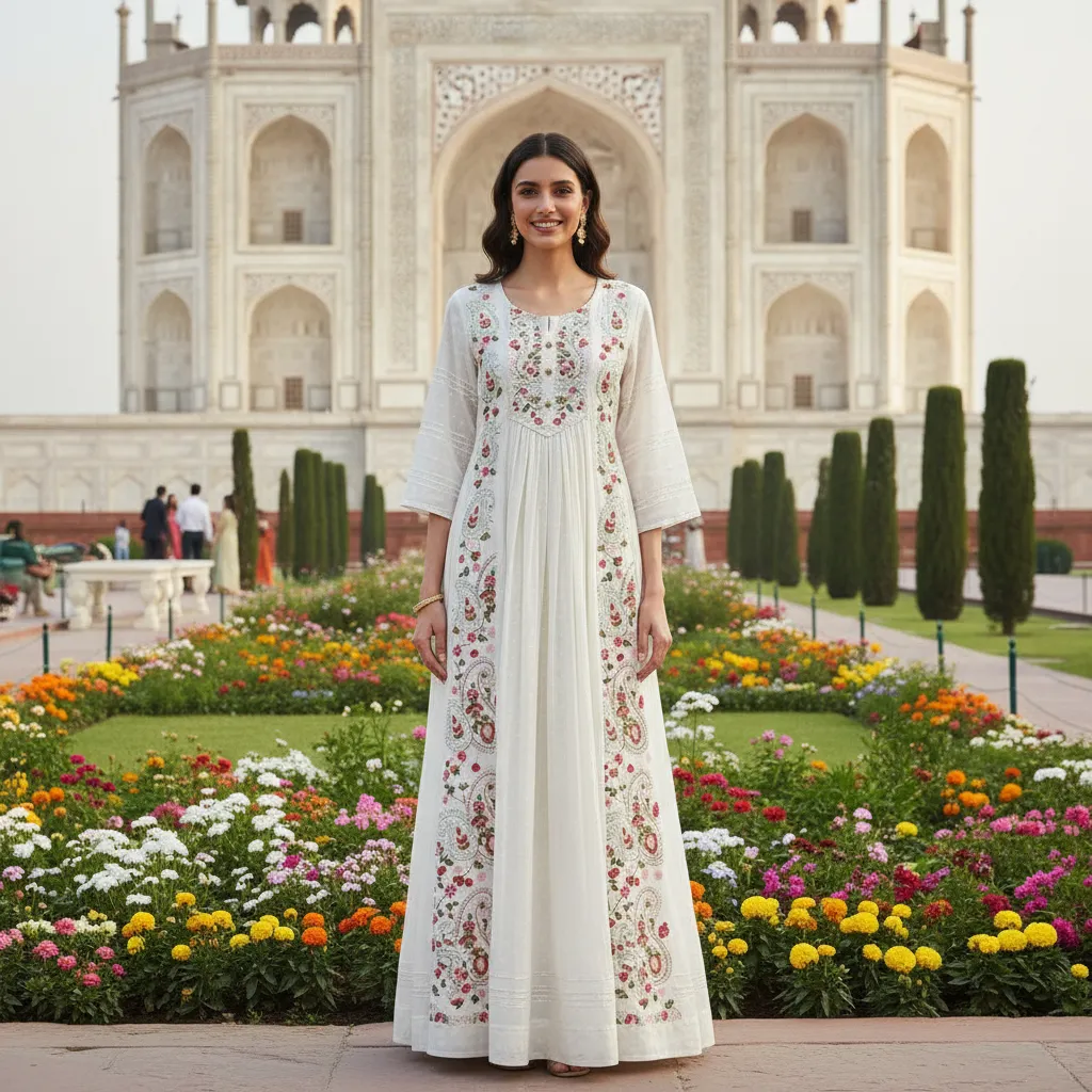 Floral Embroidered Anarkali